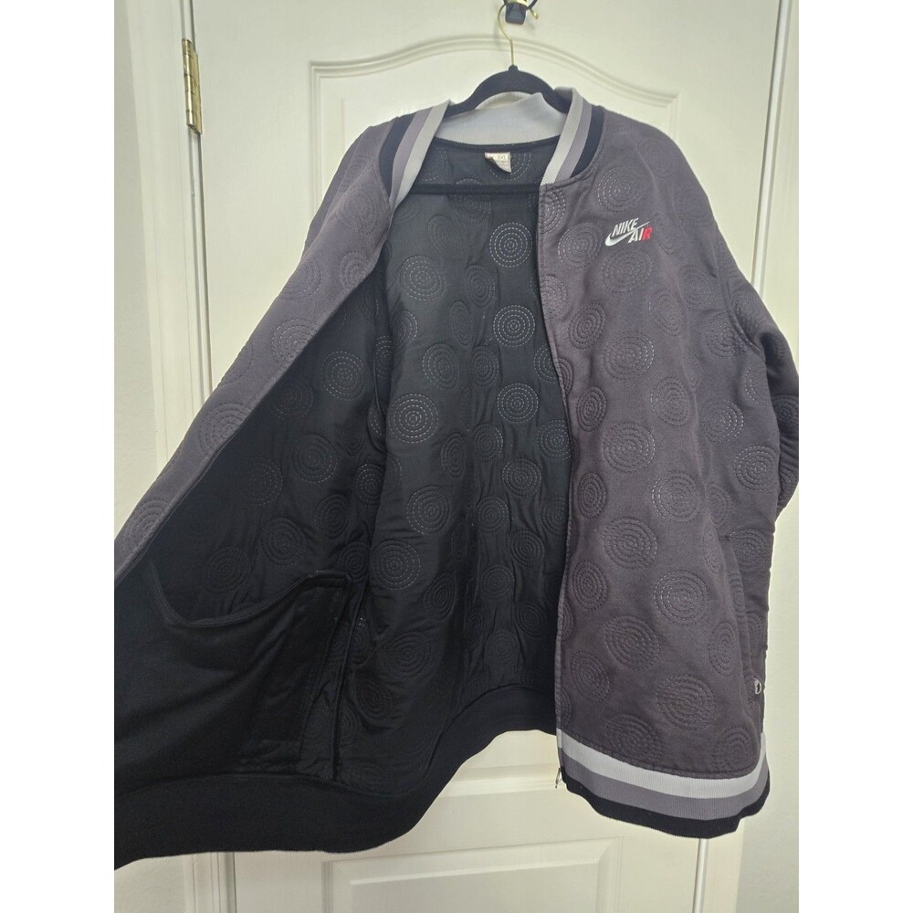 Vintage Nike Air 3XL Quilted Bomber Jacket 232892-010 Circle Stitch Rare Y2K